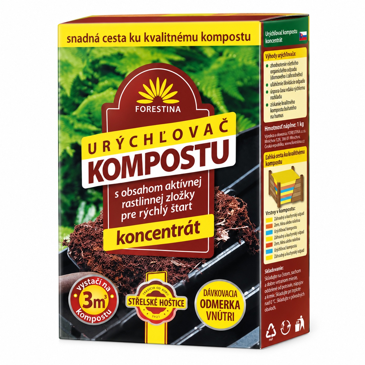 FORESTINA Urýchľovač kompostu - koncentrát - 1 kg FORESTINA Urýchľovač kompostu - koncentrát - 1 kg