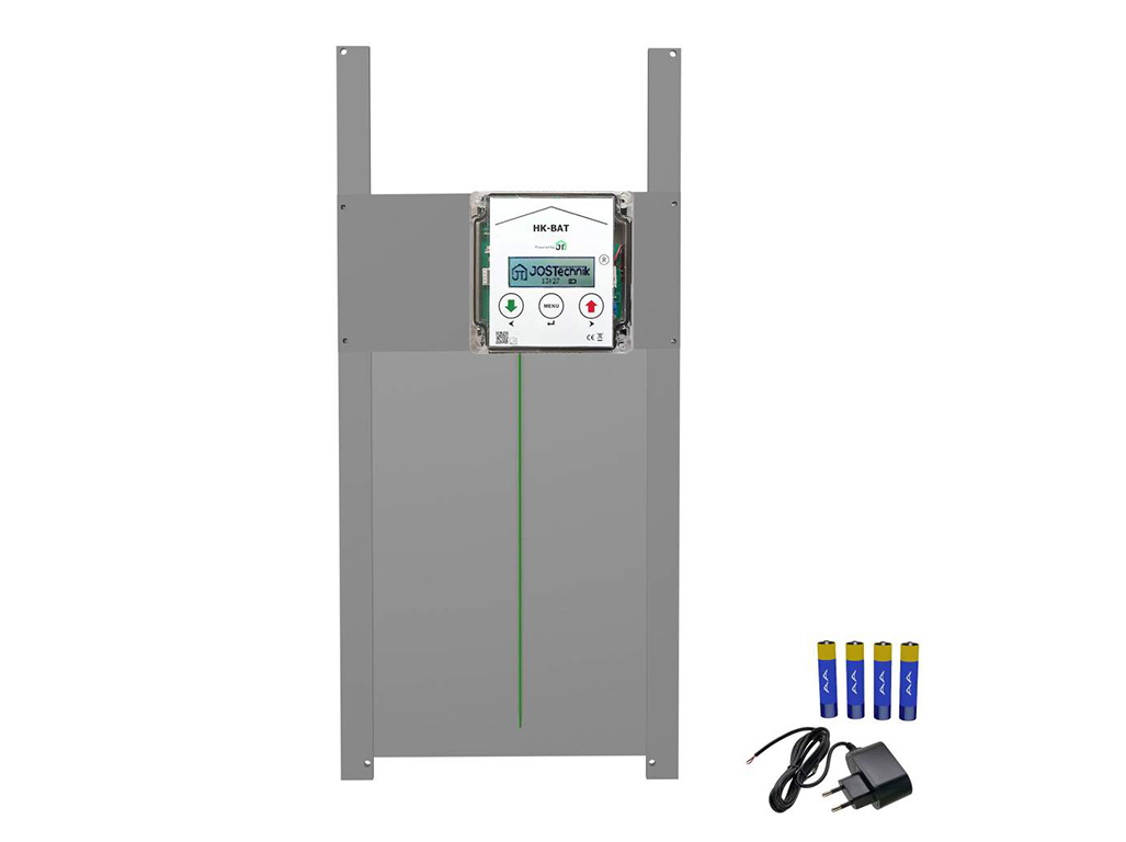 Komplet automatického otvárania a zatvárania kurína JOSTechnik HK-Bat 23x34 R Komplet automatického otvárania a zatvárania kurína JOSTechnik HK-Bat 23x34 R