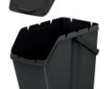 Set odpadkové koše Sortibox 4 x 25 l čierny