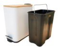 Odpadkový kôš BAMBOO 5 l - biely