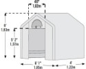 Náhradná plachta pre fóliovník SHELTERLOGIC 1,8x1,2 m (70208EU)