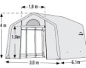 Náhradná plachta pre fóliovník SHELTERLOGIC 3,0x6,1 m (70658EU)