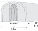 Náhradná plachta pre fóliovník SHELTERLOGIC 3,7x6,1 m (70592EU)