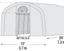 Náhradná plachta pre fóliovník SHELTERLOGIC 3,7x7,3 m (70593EU)