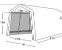 Náhradná plachta pre garáž SHELTERLOGIC 3,0x6,1 m (62634EU)