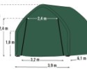 Náhradná plachta pre garáž SHELTERLOGIC 3,9x6,1 m (62730EU)