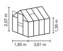 Skleník VITAVIA APOLLO 5000 PC 4 mm zelený