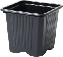 FEREX Plastový kvetináč hranatý 9 x 9 x 8 cm