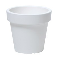 Kvetináč na terasu LEXO ROUND 60 cm biely