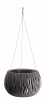 Kvetináč SANDY antracit 290 mm závesný