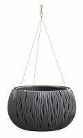 Kvetináč SANDY antracit 370 mm závesný