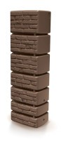 Sud na dažďovú vodu TOWER BRICK hnedý 350 L