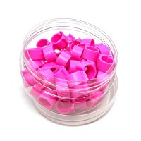 Zámkové krúžky 8 mm pink - 100 ks