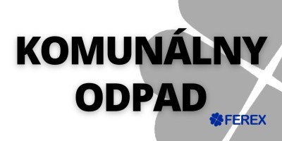 FEREX Nálepka KOMUNÁLNY ODPAD malá