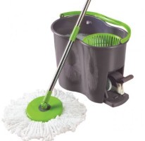 Mop set B310 BAUPRO s vedrom a odstredivkou na pedál, 1ks náhradný mop B10