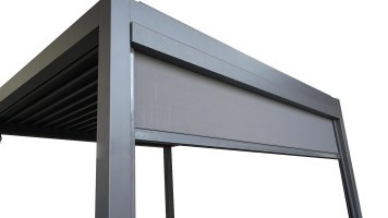 Predná sieťová roleta 5 m k pergole BIOCLIMATIC PREMIUM / PLUS 