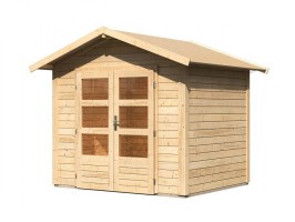 Drevený domček KARIBU TALKAU 3 (83335) natur