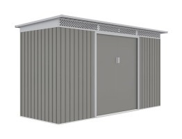Záhradný domček G21 GRAH 483 - 340 x 142 cm, metalický šedý 