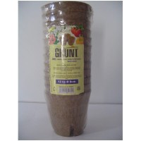 JIFFY kvetináč sadbový rašelinový GRUNT 8 cm okrúhly - 12 ks