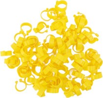 Zámkové krúžky 16 mm žlté - 100 ks