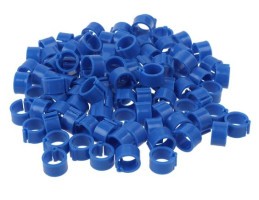 Zámkové krúžky 8 mm modré - 100 ks