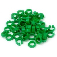 Zámkové krúžky 8 mm zelené - 100 ks
