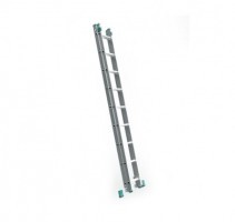 Dvojdielny hliníkový rebrík 2 x 11 stupňov