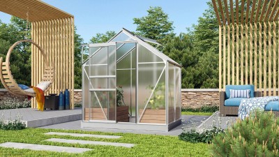 Skleník VITAVIA VENUS 2500 PC 4 mm strieborný