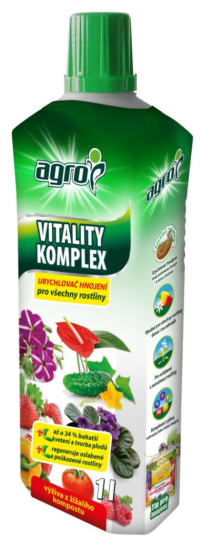 AGRO hnojivo VITALITY KOMPLEX urýchľovač hnojenia - 1 l