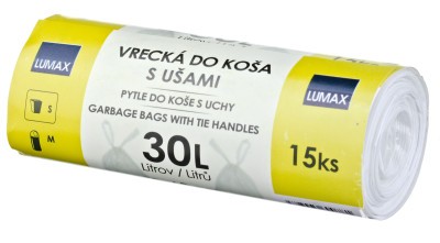 Vrecká do koša s ušami 30 l