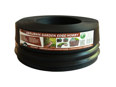 Záhradný obrubník GARDEN EDGE HOBBY 20 m čierny