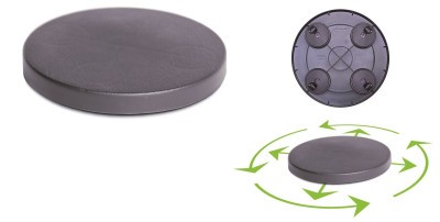 Pojazdná podložka kruhová 29 cm antracit