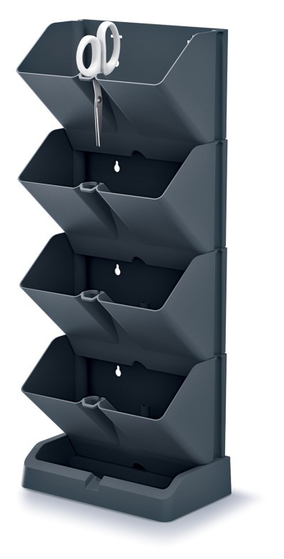Vertikálny kvetináč MINI CASCADE na bylinky antracit