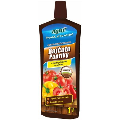 AGRO hnojivo na paradajky, papriky organominerálne - 1 l