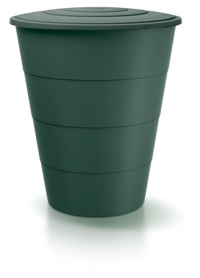 Sud na dažďovú vodu SMOOTH tmavo zelený 210 L