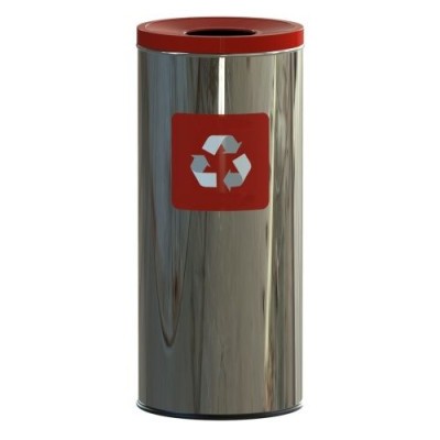 Nerezový odpadkový kôš - kovy 45 l