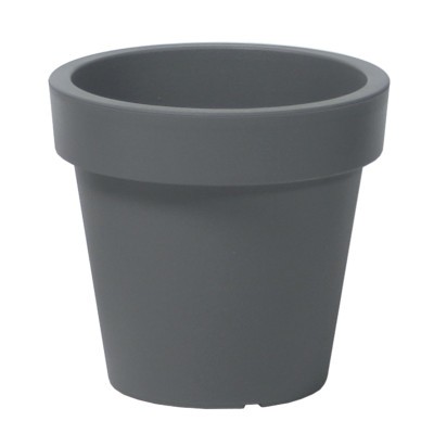 Kvetináč na terasu LEXO ROUND 80 cm šedý
