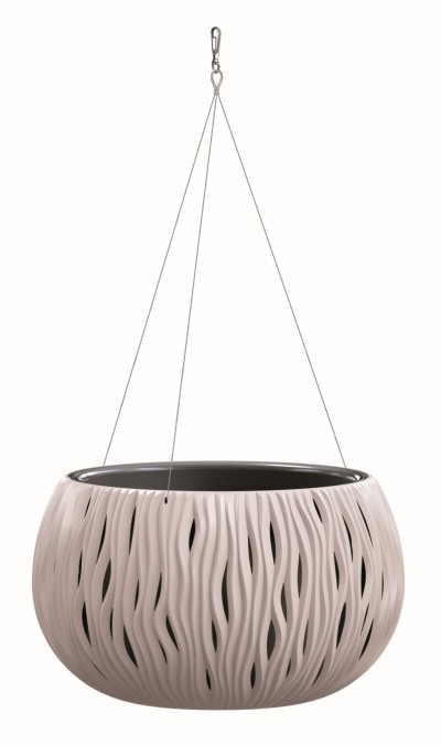 Kvetináč SANDY mocca 370 mm závesný