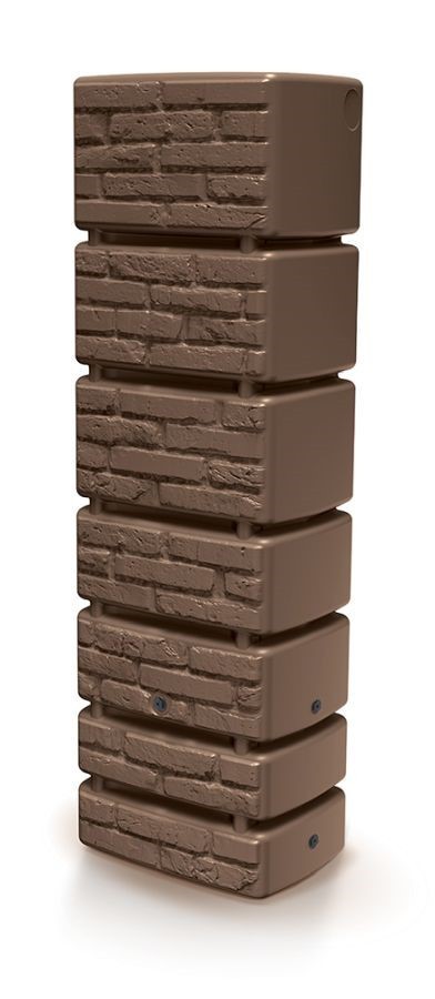 Sud na dažďovú vodu TOWER BRICK hnedý 350 L