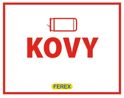 FEREX Nálepka KOVY