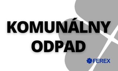 FEREX Nálepka KOMUNÁLNY ODPAD veľká