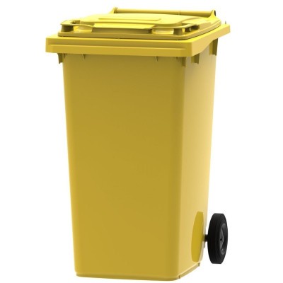 Smetná nádoba 240 l PREMIUM žltá