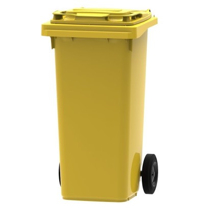 Smetná nádoba 120 l PREMIUM žltá