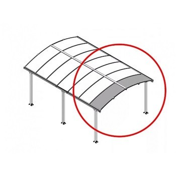 Palram Rozširovací modul pre prístrešok rady Arcadia (70 cm)