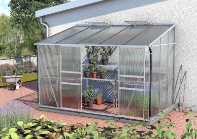 Skleník VITAVIA IDA 6500 PC 6 mm strieborný