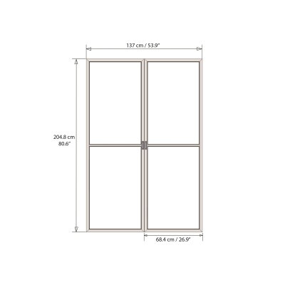 Palram Dvere s moskytiérou pre Torino 3 x 4,25 (antracit)