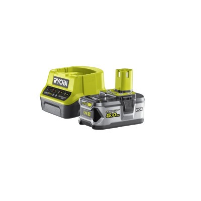 Sada 18 V lithium iontová batéria 5 Ah s nabíjačkou RC18120 ONE+